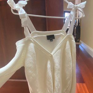 Self Tie Off the Shoulder Cardigan